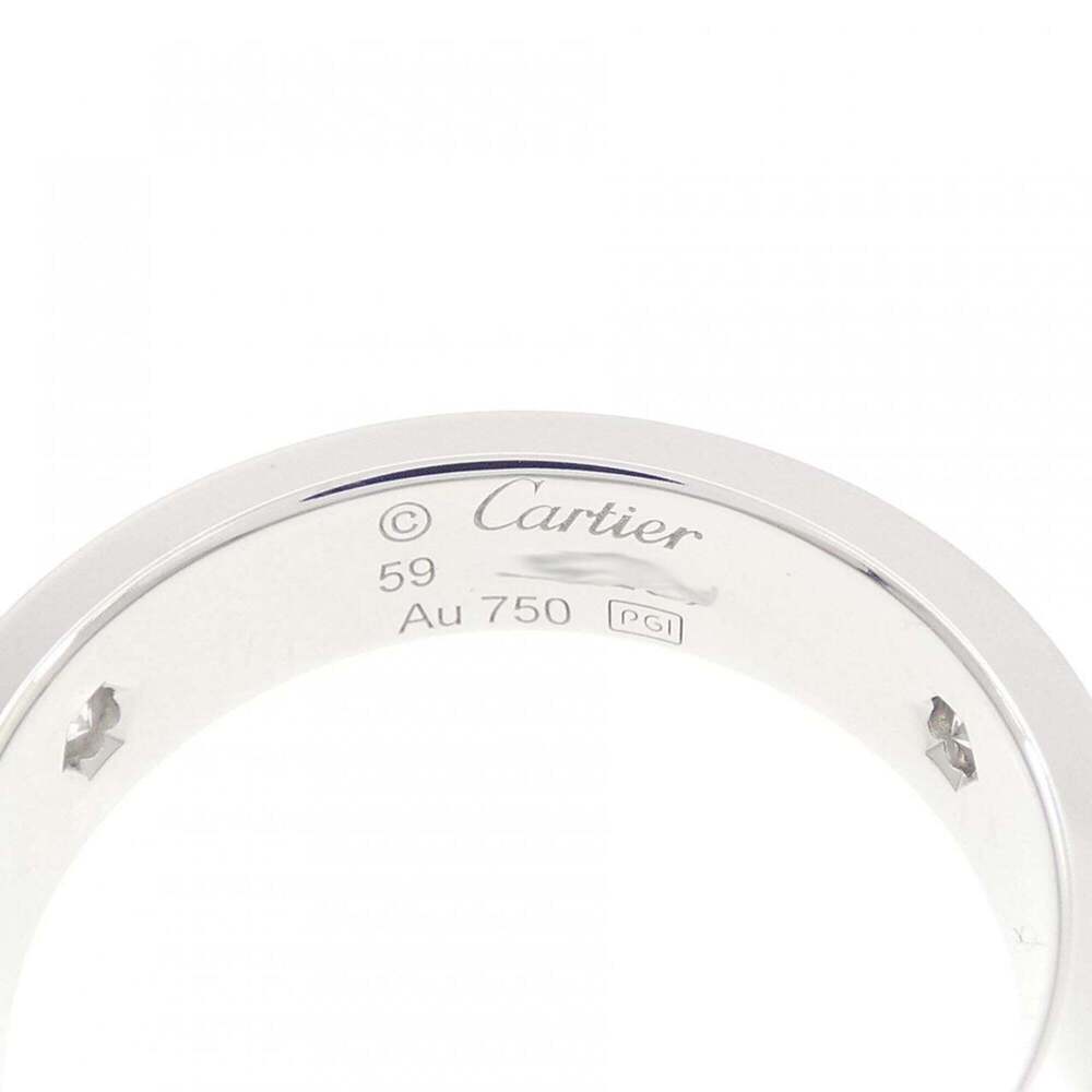 CARTIER Silver Diamond Love Ring - Picture 3 of 4